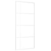Porta scorrevole Vidaxl 90x205 cm in vetro ESG e bianco in alluminio