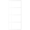 Porta scorrevole Vidaxl 90x205 cm in vetro ESG e bianco in alluminio