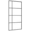 Vidaxl schuifdeur 102,5x205 cm esg-glas en aluminium zwart