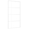 Porta scorrevole Vidaxl 102.5x205 cm ESG vetro e bianco in alluminio