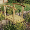 Vidaxl tuinbrug con cortile impregnati di pino solido