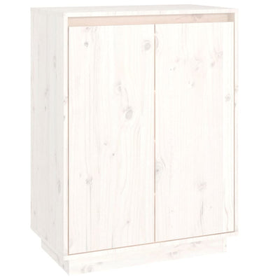 Vidaxl Cabinet da scarpe 60x35x80 cm Pino solido