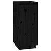 Vidaxl schoenenkast 35x35x80 cm massief grenenhout zwart