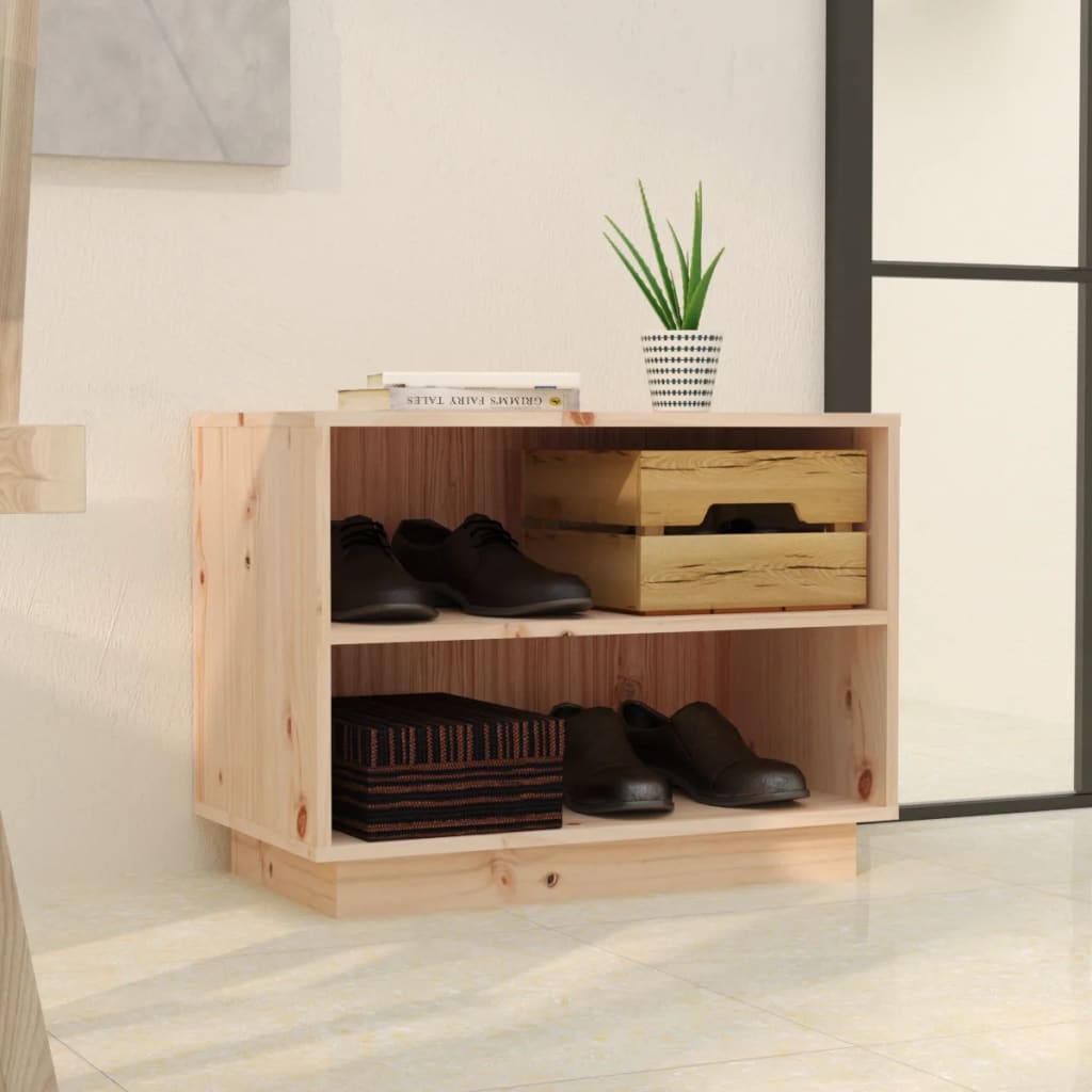 Armadio da scarpe Vidaxl 60x34x45 cm pino solido