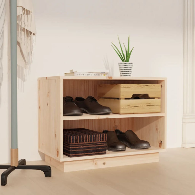 Armadio da scarpe Vidaxl 60x34x45 cm pino solido