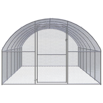 Vidaxl Chicken Run 3x6x2 m Acciaio zincato