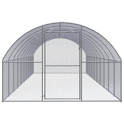 Vidaxl Chicken Run 3x10x2 m Acciaio zincato
