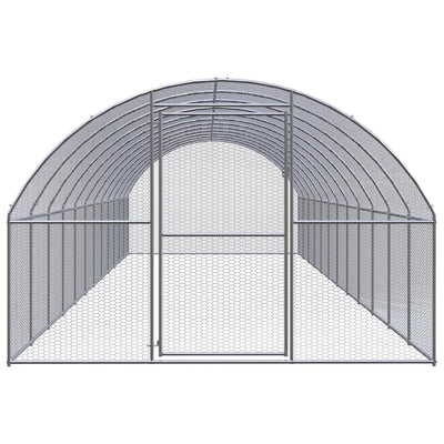Vidaxl Chicken Run 3x12x2 m Acciaio zincato