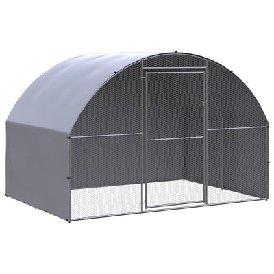 Vidaxl kippenren 3x2x2 m gegalvaniseerd staal