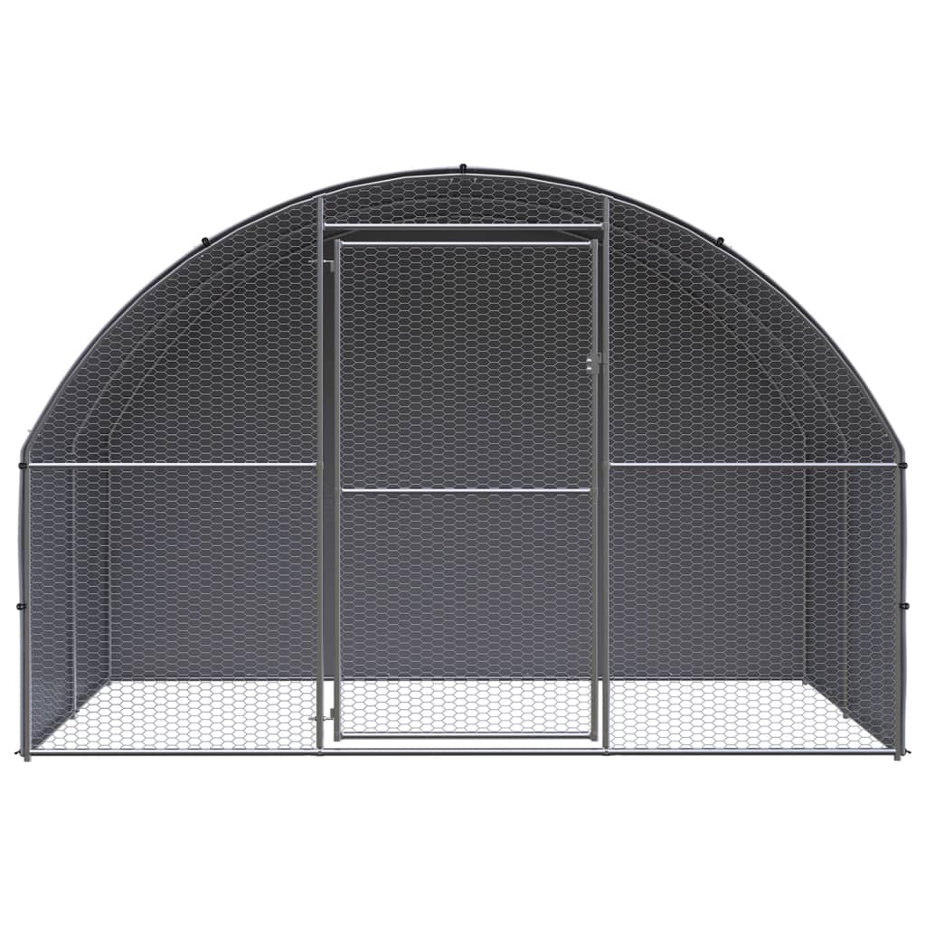 Vidaxl Chicken Run 3x2x2 M Galvanized Steel