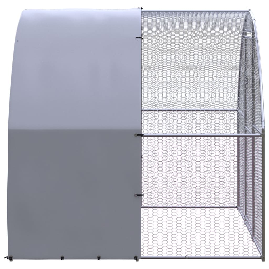 Vidaxl Chicken Run 3x2x2 M Galvanized Steel
