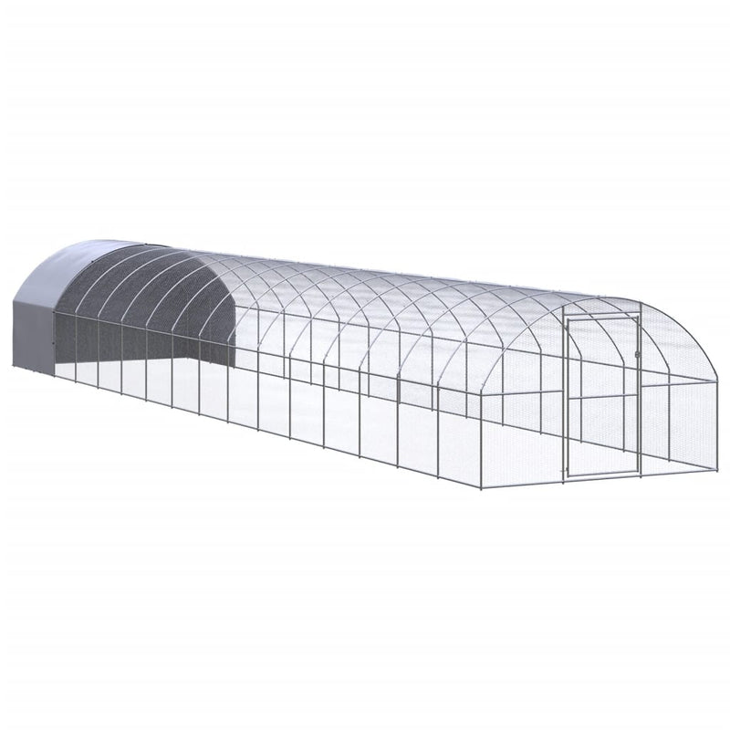 VidaXL Kippenren 3x16x2 m gegalvaniseerd staal