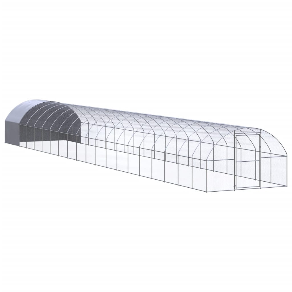 Vidaxl Chicken Run 3x20x2 m Acciaio zincato