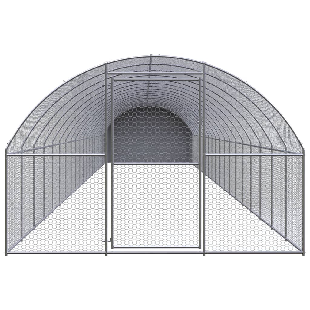 Vidaxl Chicken Run 3x20x2 m Acciaio zincato