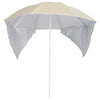Vidaxl Strandparasol con paredes laterales de 215 cm de arena