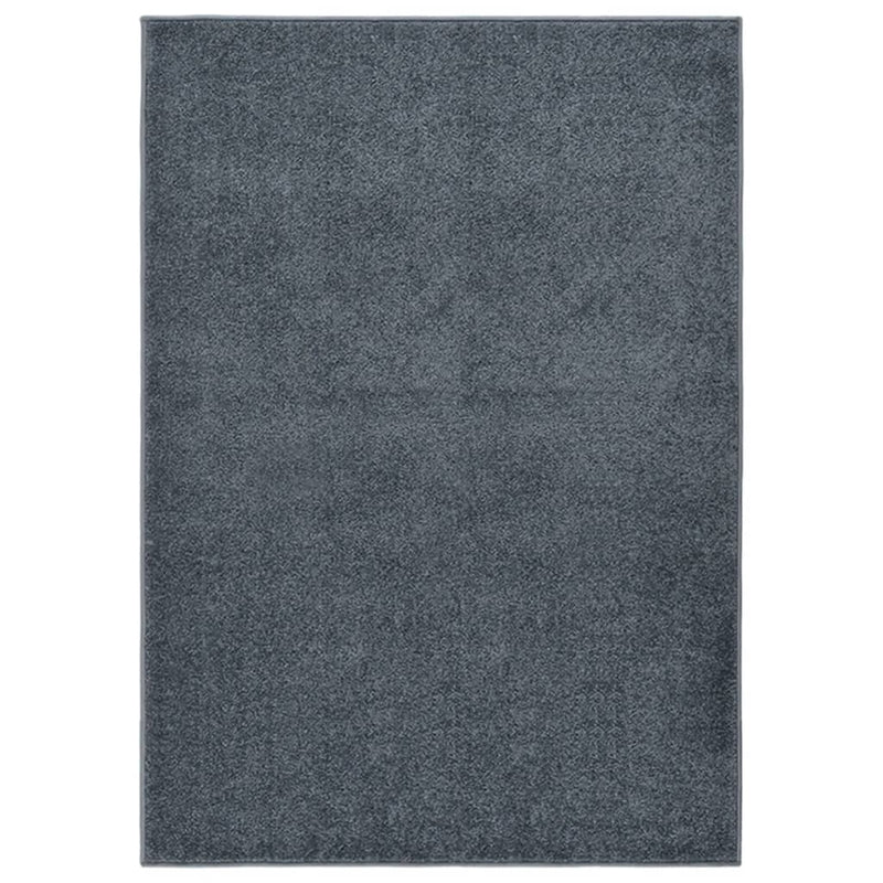 VIDAXL RUG KORTPOLIG 240x340 cm antracite