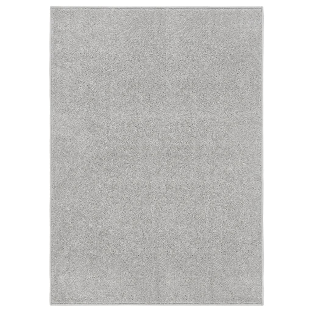 VIDAXL RUG KORTPOLIG 120x170 cm grigio chiaro