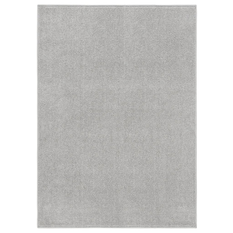 VIDAXL RUG KORTPOLIG 120x170 cm grigio chiaro