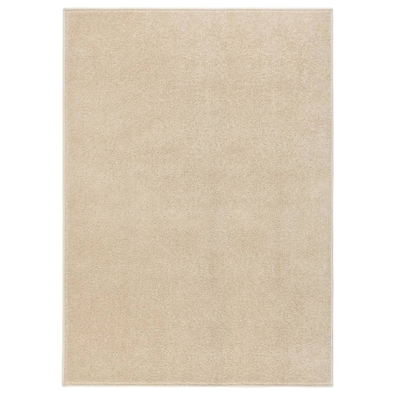 Vidaxl Rug Kortpolig 140x200 cm beige