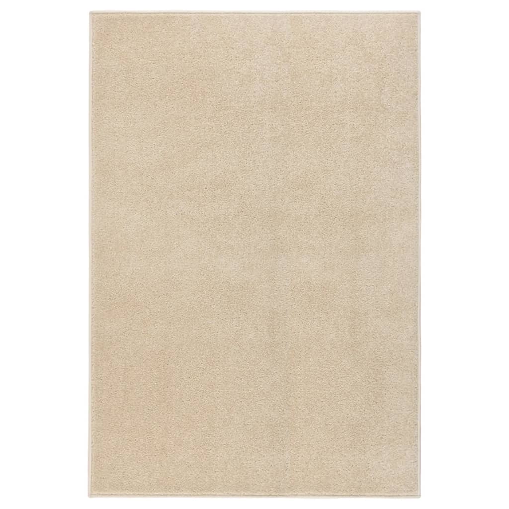 VidaXL Vloerkleed kortpolig 200x290 cm beige