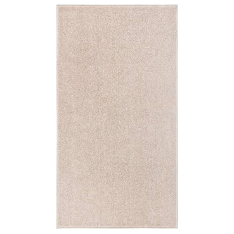 Vidaxl Rug Kortpolig 80x150 cm beige scuro