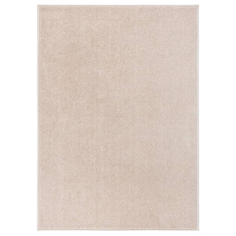 Vidaxl vloerkleed kortpolig 120x170 cm donkerbeige