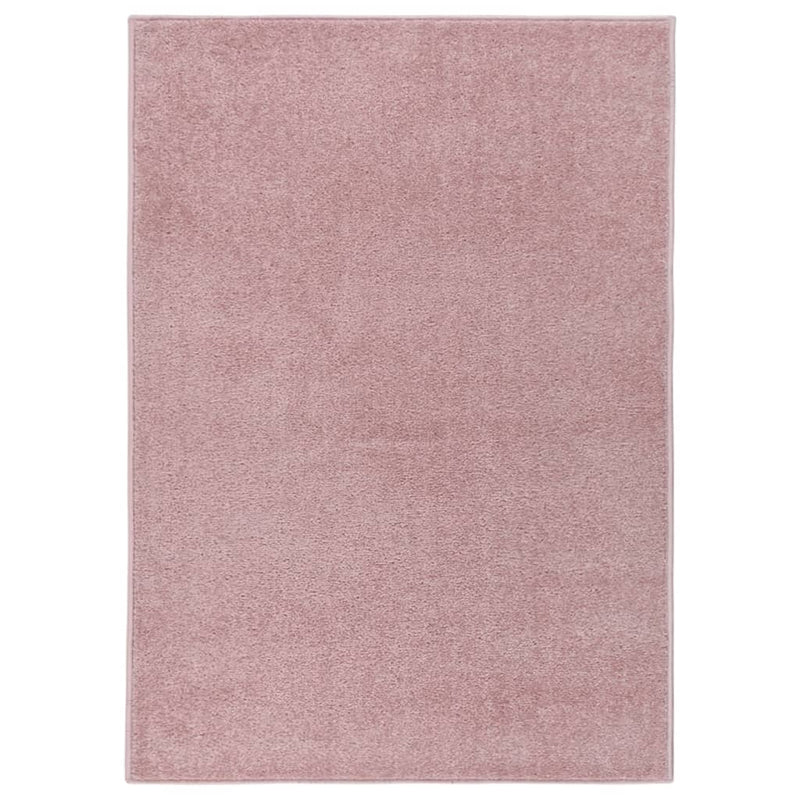 VidaXL Vloerkleed kortpolig 120x170 cm roze