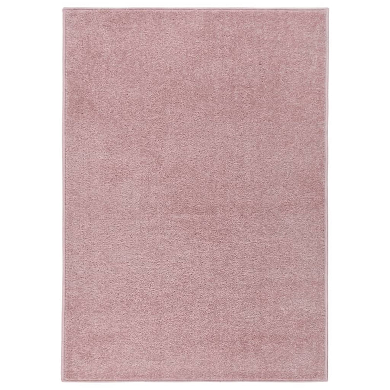 VIDAXL RUG KORTPOLIG 240x340 cm rosa