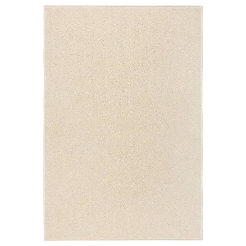 VidaXL Vloerkleed kortpolig 200x290 cm crèmekleurig
