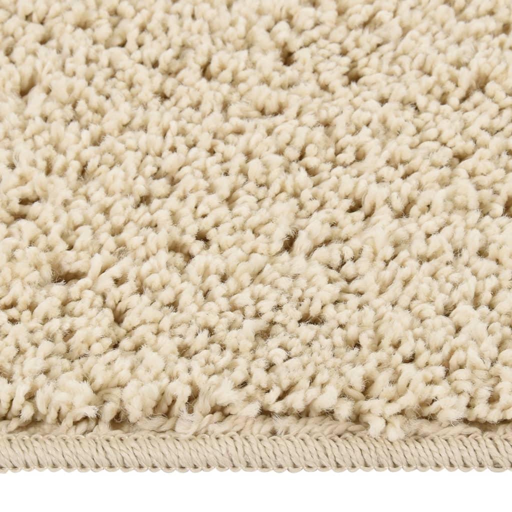Tappeto Vidaxl Shaggy anti-slip 80x150 cm color crema