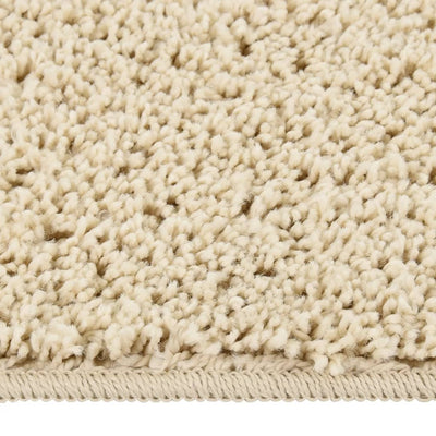 Vidaxl Rug Shaggy anti-slip 200x290 cm de color crema