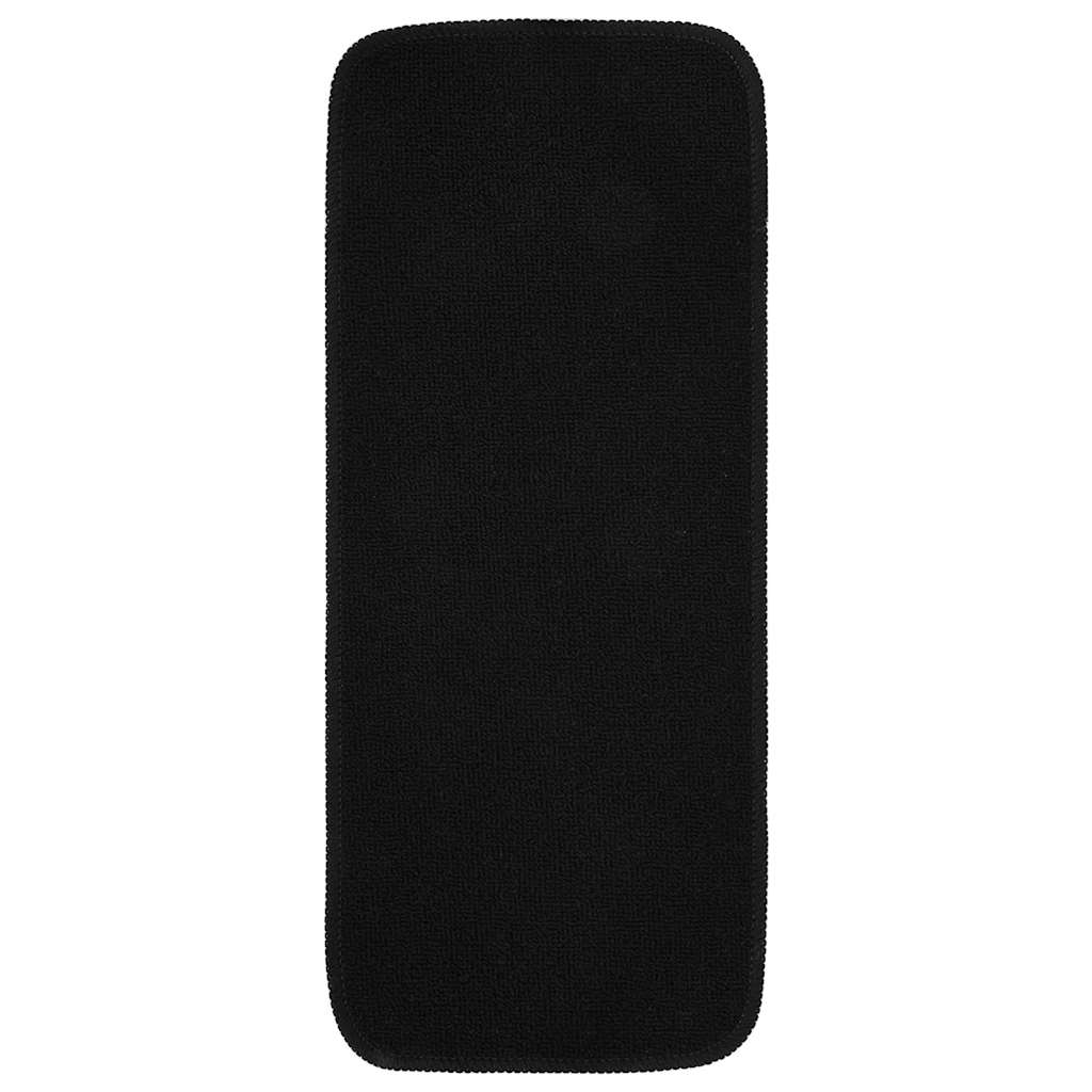 Esteras de escalera de Vidaxl 15 st anti-deslizamiento rectangular 60x25 cm negro
