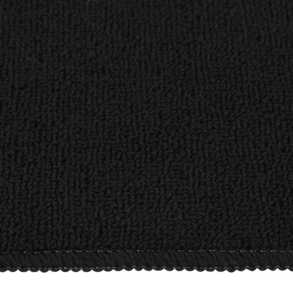 Esteras de escalera de Vidaxl 15 st anti-deslizamiento rectangular 60x25 cm negro