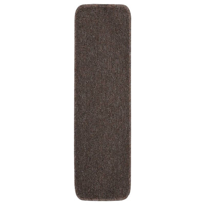 Esteras de escalera de Vidaxl 15 st anti-deslizamiento rectangular 75x20 cm marrón