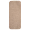 Esteras de escalera de Vidaxl 15 sti-slip rectangular 60x25 cm beige