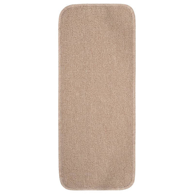 Vidaxl tappetini per scale 15 ST rettangolare anti-slip 60x25 cm beige