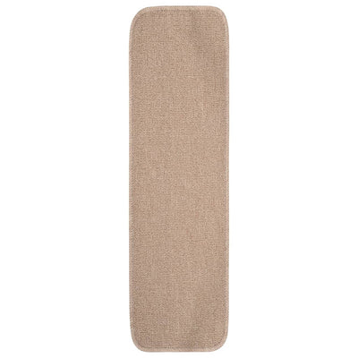 Vidaxl tappetini per scale 15 St Anti-slip rettangolare 75x20 cm beige