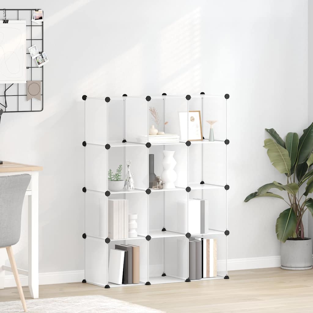 Muebles de almacenamiento de Vidaxl con 12 compartimentos polipropeno transparente