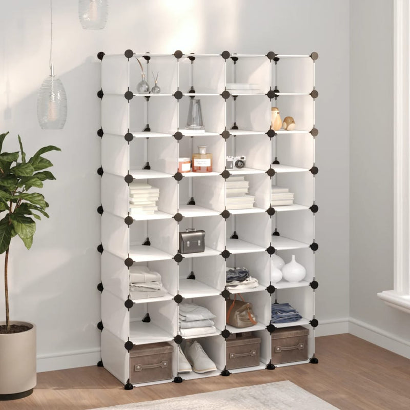 Vidaxl schoenenrek 93x36,5x140 cm polypropeen transparant