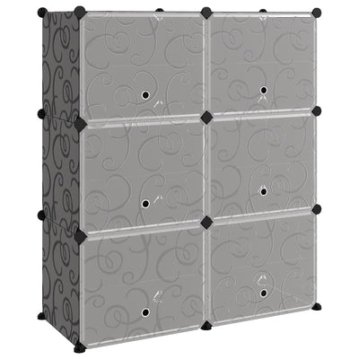 Vidaxl Shoe Rack 84.5x31x93.5 cm de polipropeno negro