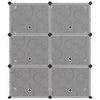 Spaciatura Vidaxl 84.5x31x93.5 cm Polypropene Black