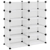Vidaxl schoenenrek 84x32x88,5 cm polypropeen transparant