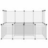 Vidaxl Animal Loft Small 143x107x93 cm Polypropene e acciaio trasparente