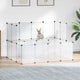 Vidaxl Animal Loft Small 143x107x93 cm Polypropene e acciaio trasparente