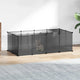 Vidaxl Animal Loft Small 144x74x46,5 cm Polypropene e Black in acciaio