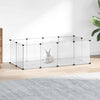 Vidaxl Animal Loft Small 144x74x46,5 cm Polypropene e acciaio trasparente