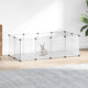 Vidaxl Animal Loft Small 144x74x46,5 cm Polypropene e acciaio trasparente