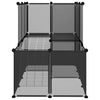 Vidaxl Animal Loft Small 142x74x93 cm Polypropene e Black in acciaio