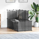 Vidaxl Animal Loft Small 142x74x93 cm Polypropene e Black in acciaio