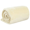 Vidaxl deken 150x200 cm polyester crèmekleurig